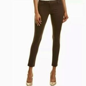 J. MCLAUGHLIN Brown Becca Tapered Trousers Pants Stretch Pockets Legging Size 14